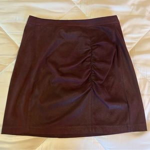 Free People Plum Skirt with side rouching